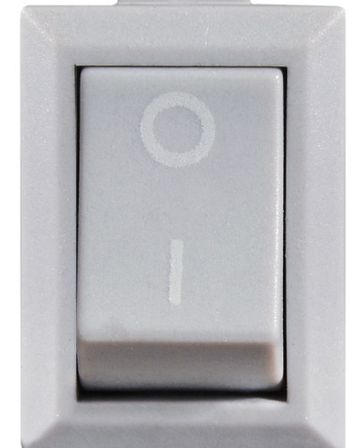 KCD1-101 Grey/Grey  Перемикач 1 клав. сірий