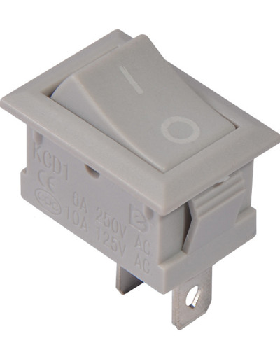 KCD1-101 Grey/Grey  Перемикач 1 клав. сірий