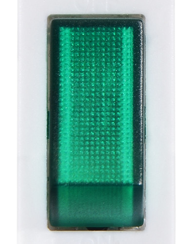 KCD3-101N-13 GR/WH 220V Перемикач 1 клав. зелений з підсвічуванням