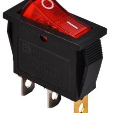 KCD3-101N R/B 220V  Перемикач 1 клав. червоний з підсвічуванням
