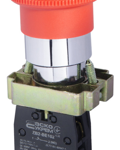 XB2-BS542 Кнопка безпеки.Повернення поворотом. d40mm