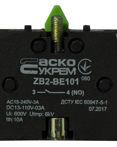 ZB2-BE101 NO Контакт до кнопок ХB2