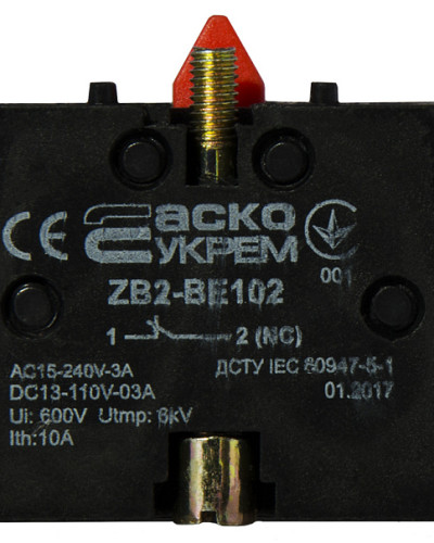 ZB2-BE102 NС Контакт до кнопок ХB2
