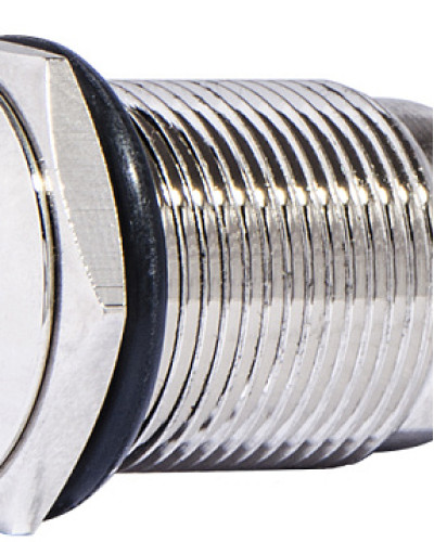 TYJ 16-261  Кнопка металева пласка з підсвічуванням, 1NO+1NC, червона  220V.