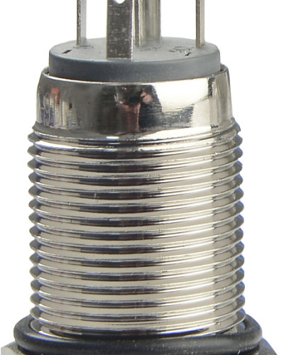 TYJ 16-261  Кнопка металева пласка з підсвічуванням, 1NO+1NC, жовта  220V.