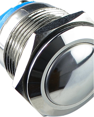 TY 19-231A Scr  Кнопка металева опукла, (гвинтове з'єднання), 1NO.