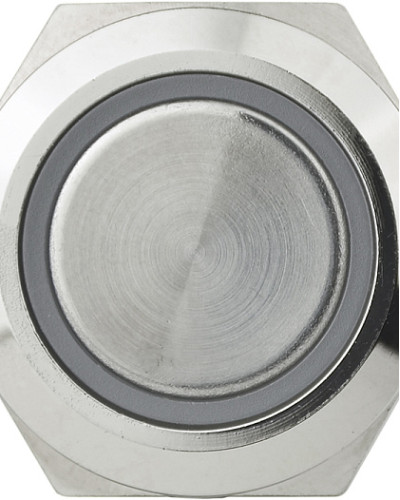 TYJ 19-271  Кнопка металева пласка з підсвічуванням, 1NO+1NC, червона  24V.