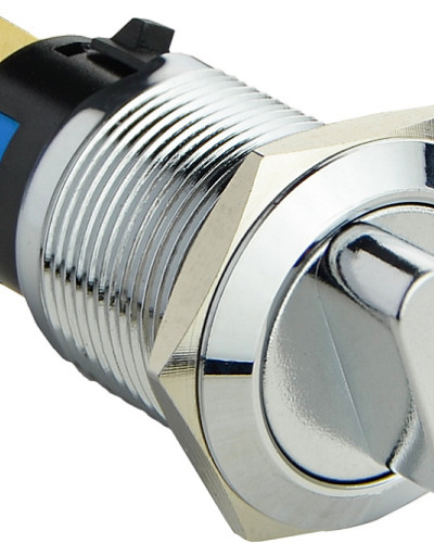 TY 19C-X11/3   Кнопка металева поворотна 3-и поз 2NO+2NC.