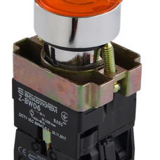 XB2-BK2565 Кнопка жовта поворотна 2-поз. з підсвічуванням