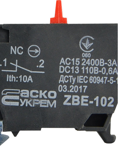 ZBE-102 N/C Контакт до постів керування XAL-D