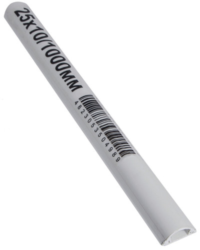 Підлоговий короб з клейовим шаром 25х10/1000мм