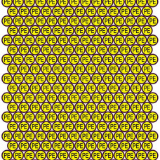 Наліпки "Знак "захисне заземлення" PE"