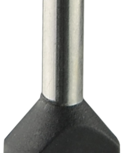 Наконечники трубчасті ТЕ 1,5-12 чорні (100 шт.)