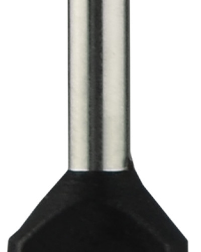 Наконечники трубчасті ТЕ 1,5-12 чорні (100 шт.)