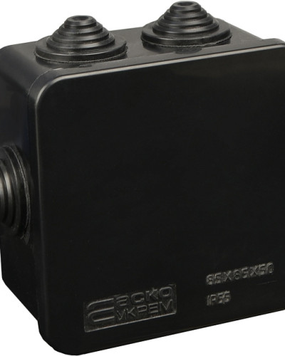 Розподільча  коробка серії UAtmo Jet Black 85*85*50 (уп. 20шт)