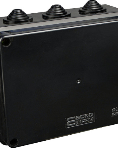 Розподільча  коробка серії UAtmo Jet Black 150*110*70 (уп. 10шт)