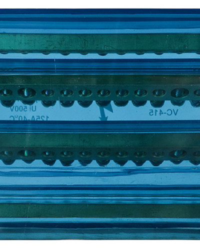 4х15 Нульова шина в корпусі VC-415 (4 бруска по 15 отворів)