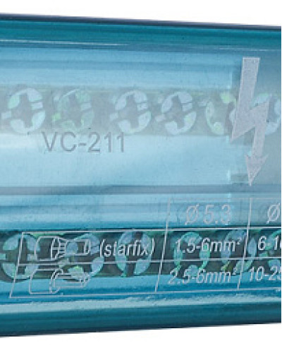 2х11 Нульова шина в корпус VC-211 (2 бруска по 11 отворів)
