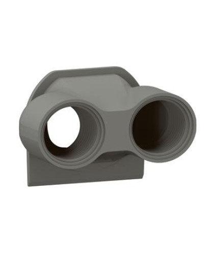 Мембрана с двойным вводом ISO 20, цвет Антрацит PLEXO