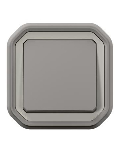 Переключатель 10А встроенный, цвет Серый PLEXO