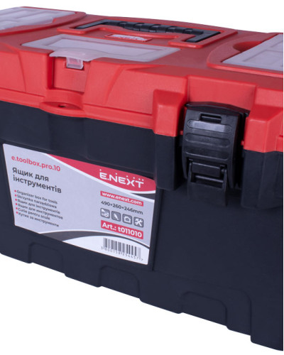 Ящик для інструментів, e.toolbox.pro.10, 19" 490x260x246мм