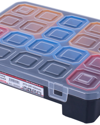 Органайзер пластиковий, e.toolbox.pro.15, 15" 273х231х62мм