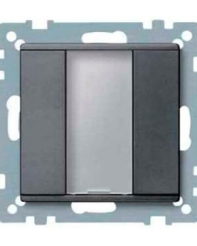 1-кнопочный выключатель PLUS, антрацит, System M, Merten, Schneider Electric MTN627514 