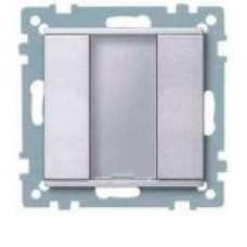 1-кнопочный выключатель PLUS, алюминий, System M, Merten, Schneider Electric MTN627560
