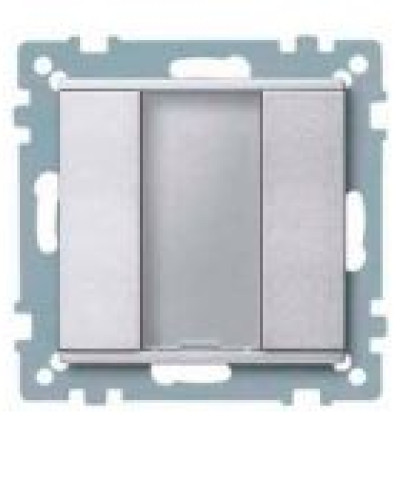 1-кнопочный выключатель PLUS, алюминий, System M, Merten, Schneider Electric MTN627560