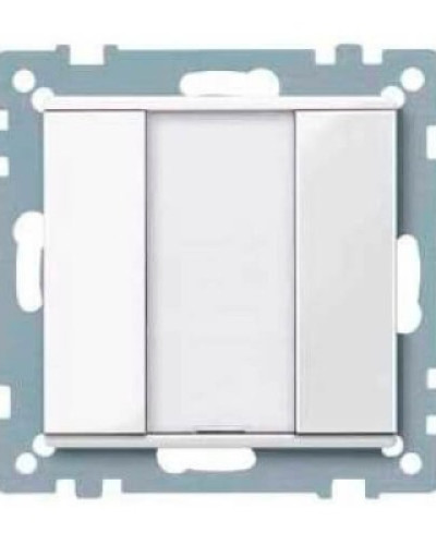 1 кнопочный выключатель PLUS, активно-белый System M, Schneider Electric MTN617125