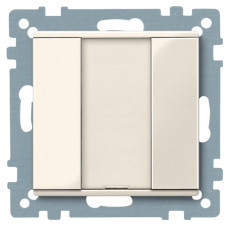 1 кнопочный выключатель PLUS,бежевый, System M, Schneider Electric MTN617144