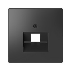 Центральна накладка для 1-ної розетки  RJ45, антрацит, Merten System Design Schneider Electric MTN4522-6034