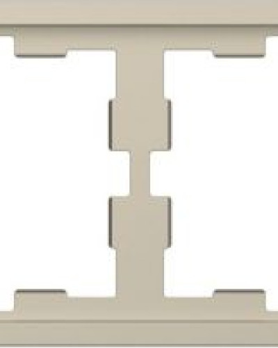 Центральная накладка для 1-й розетки RJ45, Никель, Merten System Design Schneider Electric MTN4522-6050