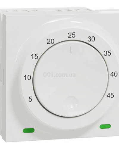 Термостат теплої підлоги 10А білий, Unica New, Schneider Electric, NU350318