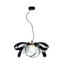 Підвісний світильник NELA FLAT 65CM чорно-золотий LAMPA 1139