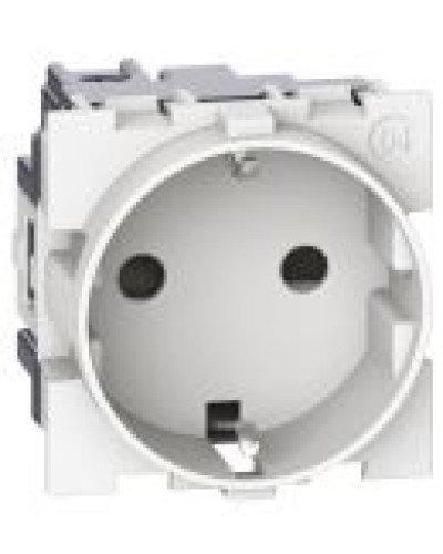 Розетка Bticino Living Now KW4141 с з/к 16А 2 модуля (белая)
