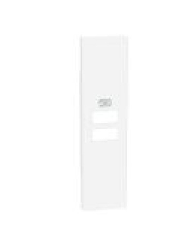 Лицевая панель двойной USB розетки Bticino Living Now KW13C на 1 модуль (белая)