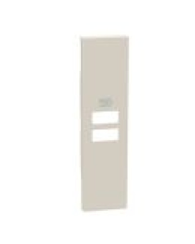 Лицевая панель двойной USB розетки Bticino Living Now KM13C на 1 модуль (песочная)