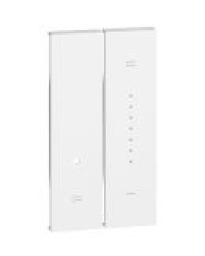 Лицевая панель кнопочного светорегулятора Bticino Living Now KW19 на 2 модуля (белая)
