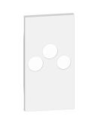 Лицевая панель для розетки TV-R-SAT Bticino Living Now KW26M2 на 2 модуля (белая)