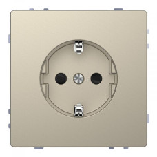 Розетка с заземляющим контактом и защитными шторками 16А, Сахара, D-life Schneider Electric MTN2300-6033