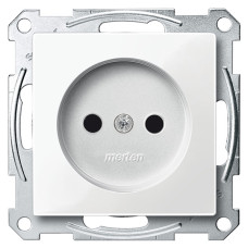 Механизм розетки 16А без заземления, с защитными шторками, System M Merten, Schneider Electric MTN2000-0319
