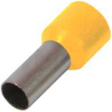 Ізольований наконечник втулковий e.terminal.stand.е0508.yellow 0,5 кв.мм, штир 8мм, 100шт