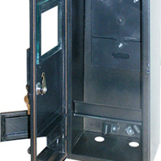 Корпус e.mbox.stand.n.f3.6.z.str металевий, під 3-ф. лічильник, порожня, навісний, 6 мод., з замком, вулична