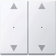 Клавиша для модуля 2 кнопочного выключателя, активно белый, Merten, System M Schneider Electric MTN619725