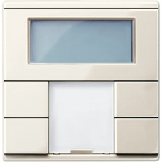 2-Кнопочный выключатель с терморегулятором, бежевый, Merten System M Schneider Electric MTN6212-0344