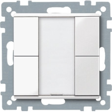 2 кнопочный выключатель PLUS, полярно белый, глянцевый, KNX, Merten, Merten, Schneider Electric MTN617219