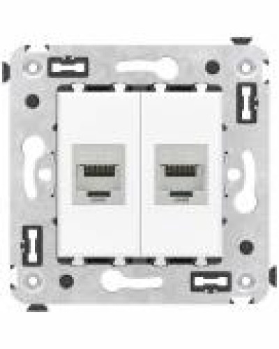 Центральна накладка для розетки 2-ної  RJ11/RJ12,Шампань, MERTEN D-Life Schneider Electric MTN4215-6051