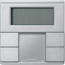 2-Кнопочный выключатель с терморегулятором, антрацит, System M, Merten Schneider Electric MTN6212-0460