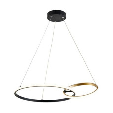 Підвісний світильник чорно-золотий RANDO LAMPA 20002P-GD